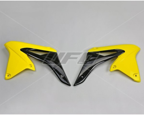 Ковпачки радіатора UFO suzuki rmz 250 '10-'17 колір жовтий/чорний