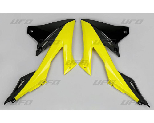 Ковпачки радіатора UFO suzuki rmz 250 '19-'23, rmz 450 '18-'23 колір oem (жовтий/чорний)