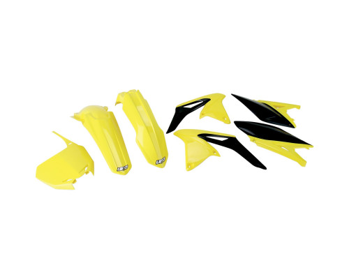 Набір пластику UFO suzuki rmz 250 '10-18 колір oem '10 (жовтий/чорний) (su411e999) (su411e999)