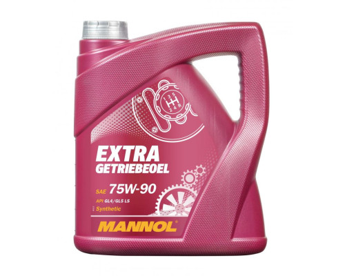 Mannol extra getriebeoel 75w90 api gl4/gl5 ls - синтетична реміньсійна олива 4л (75w-90)