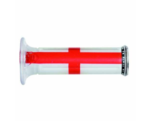 Манжети harri's sale 01684-sg (120 мм/22 мм) без отвору колір білий/червоний