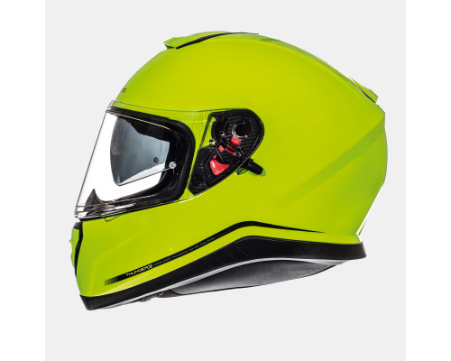 Mt цілісного шолома thunder 3 sv суцільний hi-vizion жовтий з козирком fluo жовтий розмір 3xl