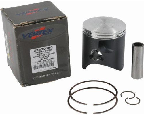 VERTEX поршень ktm (2t) sx 250 (sx250) '04-'25, exc 250 (exc250) '06-'25, tpi '18-'25, freeride 250r '14-18, husqvarna tc/te 250 '14-'25, beta rr 250 '13-'23, gas gas ec 250 '21-'25, mc 250 '22-'25, husaberg te 250 '11-'14 (+1,60мм=67,95мм)