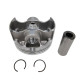 Верхній поршень для двигуна YAMAHA yzf 250 (yz250f) '01-'07, wrf 250 (wr250f) '01-'11, pro hc (76.94mm) (3 кільця) 13.5:1 (кільця 590377000001 x 1 шт.)