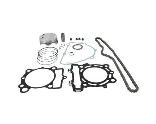 РЕМКОМПЛЕКТ ДВИГУНА VERTEX TOP KAWASAKI KXF 250 15-16 (ПОРШЕНЬ 24020B, ПРОКЛАДКИ ВЕРХНІ, ЛАНЦЮГ ГРМ)
