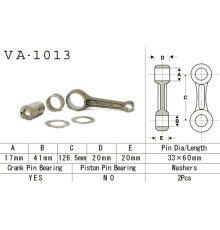 Шатун vesrah HONDA trx 250x '87-'92 (va1013) 4t (зроблено в японії)