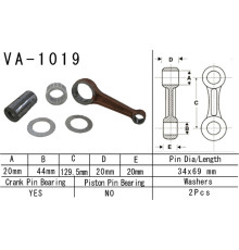 Шатун vesrah HONDA trx500 fa/fg '01-'13 (fourtrax, foreman, rubicon) (va1019) (made in japan)