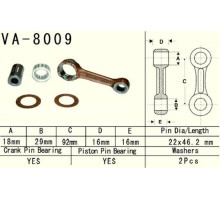 Шатун vesrah kawasaki kx 80 (kx80) '98-'17, kx 85 (kx85) '98-'17, kx100 (kx100) '98-'19 (va8009) (made in japan)