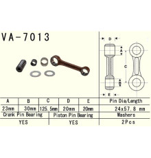 Шатун vesrah suzuki rm 250 (rm250) '96-'02 (va7013) (va7013)
