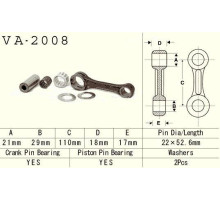 Шатун vesrah YAMAHA yfm 350 (yfm350) banshee '87-'06 (va2008) (made in japan)