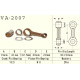 Шатун vesrah YAMAHA yfm 350 (yfm350) raptor '07-'13, warrior, wolverine '87-'09, big bear 350 '87-'99 (va2007) (made in japan)