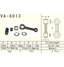 Шатун vesrah YAMAHA yz 125 (yz125) '97-'00 (va6013) (зроблено в японії)