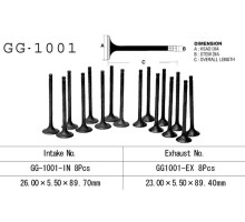 Vesrah впускний клапан HONDA vf 750f 82-86, vf 750c 82-84, vf 750s 82-84 (26.0x5.50x89.7mm) (oem:14711-mb0-000) (1pc) (made in japan)