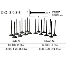 Vesrah впускний клапан suzuki gsf 1250 '07-'10, gsxr 1100 w '94-'98, dl 650 '07-'17, sv 650/svf 650 '99-'17 (oem: 12911-18h00,12911-46e00) (1pc) (made in japan)