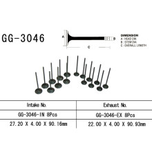 Впускний клапан vesrah suzuki gsxr 600 '01-03' (oem: 12911-39f00) (1шт) (made in japan)