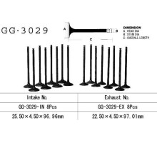 Клапан впускний suzuki rf 600r 9496 , gsxr 600w '92-93' (oem: 12911-18e00) (1шт) (made in japan)