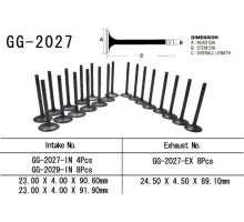 Клапан впускний vesrah YAMAHA r1 '98-99' (oem: 4xv-12111 Racing-00) (1шт) (зроблено в японії)