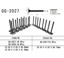 Впускний клапан vesrah YAMAHA r1/fzs1000 '98-04' (oem: 4xv-12112-00) (1шт) (made in japan)