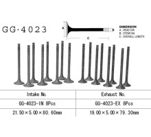 Клапан випускний kawasaki gpx 600 r 89-99, gpz 600r '85-90, zl 600 '86-97 (oem: 12005-1062) (1шт) (made in japan)