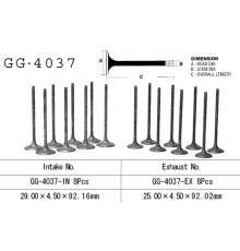 Клапан вихлопних газів vesrah kawasaki zx 9r '94-97, zxr 750l '94-95 (oem: 12005-1198) (1шт) (зроблено в японії)
