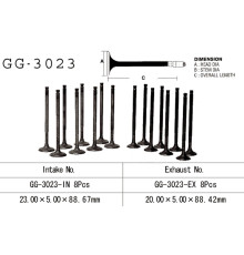 Vesrah випускний клапан suzuki gsf 600 '95-05' gsx 600f '88-00' (oem: 12912-19c00) (1шт) (made in japan)