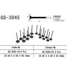 Vesrah випускний клапан suzuki gsxr 750 '00-03, gsxr 1000 '01-04 (oem: 12912-35f00) (1pc) (made in japan)