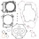 WINDEROSA (VERTEX) Комплект Прокладок для двигуна KAWASAKI KLX 450R 08-09