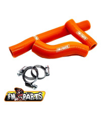Fm-parts силіконові шланги/шланги для радіатора ktm exc 250/300 tpi '20-'23, husqvarna te/tei 250/300 tpi '20-'23, газ-газ ec 250/300 tpi '20-'23 колір оранжевий