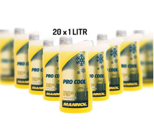 Mannol coolant pro cool 1l motocycle (-40°c/+135°c) готовий до використання - 20 шт. (пакет)