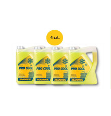 Mannol coolant pro cool 5l motorcycle (-40°c/+135°c) готовий до використання - упаковка по 4 штуки