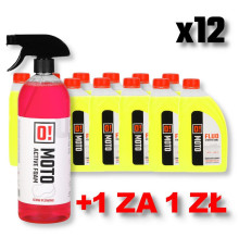 Omoto набір 12 охолоджуючої рідини 1л o! fluo xtreme cool + omoto мийна рідина для мотоциклів (активна піна) 1л o! активна піна