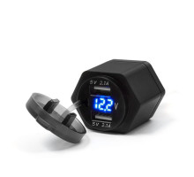 BIKETEC РОЗЕТКА ДЛЯ МОТОЦИКЛА MUS42 DIN ISO 4165 BMW AND TRIUMPH USB І ВОЛЬТМЕТР - Кріплення на кермо