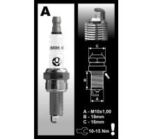 ЖВАКИЙ СВІЧКА ЗАПАЛЮВАННЯ AR12YS SILVER RACING (CPR8E)