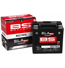 Bs 2024/11 аккумулятор bgz16hl max (fa) (ytx14hl,ytx14l,ytx14l-bs) 12v 16ah 150x88,5x145 не обслуговується - залив (підвищений крутний струм) (240a) (harley-davidson) (4)