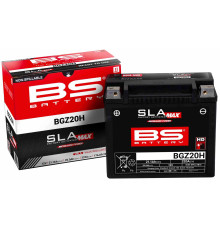 Bs 2024/11 акумулятор bgz20h max (fa) (ytx20h,ytx20-bs) 12v 120ah 176x89x154 не потрібний обслуговування - залив (підвищений крутний струм) (320a) (harley-davidson) (2)