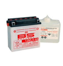Батарея bs 12n5,5-4a (12n5,5-4a) 12v 5,5ah 135x60x130 можна обслуговуватися - електроліт окремо (70a) (6) ue2019/1148