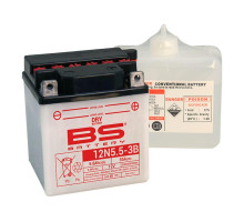 Bs battery 12n5.5a-3b 12v 5.5ah 103x90x114 можна обслуговуватися - електроліт окремо (55a) (6) ue2019/1148