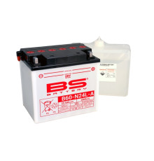 Bs battery b60-n24l-a (y60-n24l-a) 12v 28ah 184x124x175 можна обслуговуватися - електроліт окремо 280a (2) ue2019/1148