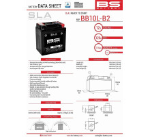 Bs батарея bb10l-b2 (fa) (yb10l-b2,yb10l-a2) 12v 11ah 136x91x146 не обслуговується - залит (160a) (4) - заміняє 300834