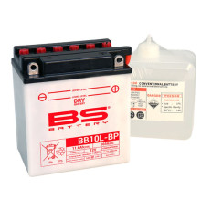 Bs батарея bb10l-bp (bb10l-b) (yb10l-bp) 12v 11ah 135x90x145 можна обслуговуватися - електроліт окремо (165a) (4) ue2019/1148
