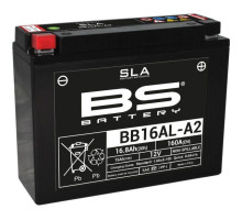Bs акумулятор bb16al-a2 (fa) (yb16ala2) 12v 16ah 205x71x164 не обслуговується - залив (160a) (4)