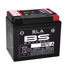 Bs батарея bb7c-a (fa) (yb7c-a) 12v 8ah 129x89x114 не обслуговується - залит (80a) (5)