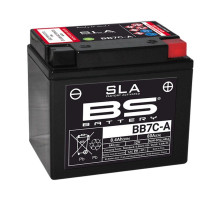 Bs батарея bb7c-a (fa) (yb7c-a) 12v 8ah 129x89x114 не обслуговується - залит (80a) (5)