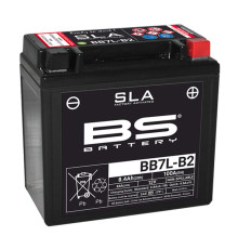 Bs акумулятор bb7l-b2 (fa) (yb7-b2) 12v 8ah 135x75x133 не обслуговується - залив (100a) (6)