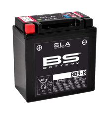 Bs батарея bb9-b (fa) 12v (yb9-b) 9ah 135x75x139 не обслуговується - залит (120a) (6)