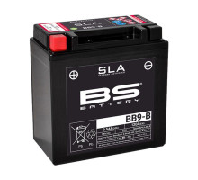 Bs батарея bb9-b (fa) 12v (yb9-b) 9ah 135x75x139 не обслуговується - залит (120a) (6)