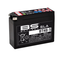 Bs батарея bt4b-5 (fa) (yt4b-5) 12v 2.3ah 113x38x85 не обслуговується - залит (40a) (15)