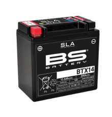 Bs акумулятор btx14 (fa) (ytx14-bs) 12v 12ah 150x87x145 не обслуговується - залив (200a) (4)