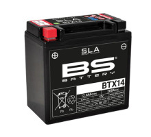 Bs акумулятор btx14 (fa) (ytx14-bs) 12v 12ah 150x87x145 не обслуговується - залив (200a) (4)