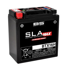 Bs батарея btx16h max (fa) (ytx16h) 12v 14ah 150x87x161 не обслуговується - заливається (підвищений крутний струм) (250a) (bmw) (4)